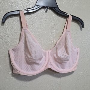 Wacoal Soft Beige Mesh Bra Full Coverage Size 40DDD Wire Bra Comfort‎ Plus Size